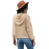 solid color loose hooded sweater  NSSA26507