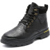 retro leather casual tooling short boots  NSSC26635