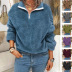 solid color fleece sweatshirt NSLZ26676