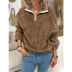 solid color fleece sweatshirt NSLZ26676