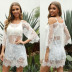 sexy see-through lace strapless sling thin section beach blouse  NSOY26712
