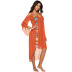 fashion stitching strapless beach dress  NSOY26718