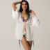 loose strapped stitching beach sunscreen cardigan NSOY26780