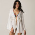 loose strapped stitching beach sunscreen cardigan NSOY26780