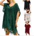 V-neck Three-dimensional Chiffon Tassel Stitching Beach Dress NSOY26800