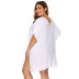 vestido de playa dividido con costuras de encaje de talla grande NSOY26834
