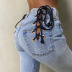 Slim Fit Drawstring Waist Jeans NSMX26910