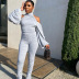 strapless backless long-sleeved pleated jumpsuit NSMX26921
