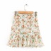 new high waist printed pleated skirt  NSAC27036