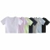 summer new style pure color stacked cross V-neck slim short-sleeved T-shirt NSAC27043