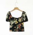 summer new style square collar printed short-sleeved shirt  NSAC27047