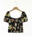 summer new style square collar printed short-sleeved shirt  NSAC27047