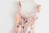  summer new ruffle print suspender dress NSAC27049