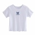 short-sleeved summer new butterfly embroidery short slim t-shirt NSAC27061