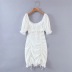 spring new style fashion lace stitching pleated hip dress NSAC27062