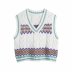 Fashion cable knitted vest  NSAM27126