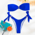 bikini azul con decoración de zafiro falso NSZO27215