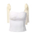 chiffon bow shoulder strap vest  NSXE27238