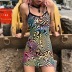 summer beach mesh sling sexy perspective dress NSXE27317