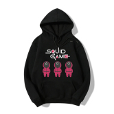 Squid Game Trio Printed Fleece Hoodie Nihaostyles Clothing Wholesale NSYAY83483