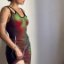 body lightning print suspender dress nihaostyles clothing wholesale NSRUI82902