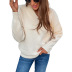  V-neck hollow solid color sweaters nihaostyles wholesale clothing NSMMY82936