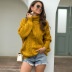 high neck knitted  thick thread twist sweater nihaostyles wholesale clothing NSMMY82946