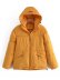 short solid color zipper hooded cotton-padded jacket nihaostyles wholesale clothing NSAM82956