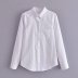  long-sleeved lapel professional casual blouse nihaostyles wholesale clothing NSAM82974
