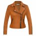 spring lapel suede slim motorcycle short jacket nihaostyles wholesale clothing NSAM82975