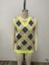 autumn diamond knitted sweater vest nihaostyles wholesale clothing NSAM82986
