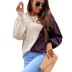 round neck irregular color matching sweater nihaostyles wholesale clothing NSMMY83042