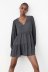 women s v neck layered stitching mini dress nihaostyles wholesale clothing NSAM83076