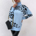autumn and winter high-neck leopard sweater nihaostyles wholesale clothing NSMMY83089