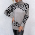 autumn and winter high-neck leopard sweater nihaostyles wholesale clothing NSMMY83089