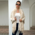 fur collar fringed cloak shawl cardigan nihaostyles wholesale clothing NSMMY83092