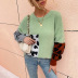hit color leopard sweater nihaostyles wholesale clothing NSMMY83105