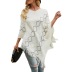 wave striped fringed cloak shawl sweater nihaostyles wholesale clothing NSMMY83106
