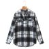 autumn brushed plaid blouse nihaostyles wholesale clothing NSAM83128