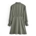 lapel belted single-breasted long-sleeved shirt dress nihaostyles wholesale clothing NSAM83133