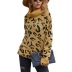 cuello de solapa alto estampado de leopardo suéter dividido grueso nihaostyles ropa al por mayor NSMMY83161