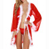 Christmas Mesh Long-Sleeved Nightgown NSFCY83297