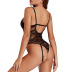 lace one-piece lingerie with garter belt nihaostyles clothing wholesale NSFCY83314