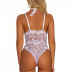 collar lace embroidery one-piece lingerie nihaostyles clothing wholesale NSFCY83333