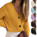 autumn and winter loose twist buttoned thick line sweater cardigan nihaostyles wholesale clothing NSMMY83339
