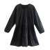 autumn long-sleeved layered stitching short dress nihaostyles wholesale clothing NSAM83387