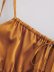 satin wrap chest strap high waist side slit mid-length dress nihaostyles wholesale clothing NSAM83407