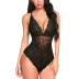 lace double-layer mesh one-piece lingerie nihaostyles clothing wholesale NSFCY83423