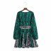 autumn print belt slim dress nihaostyles wholesale clothing NSAM83431