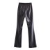 autumn elastic slim flared leather pants nihaostyles wholesale clothing NSAM83444